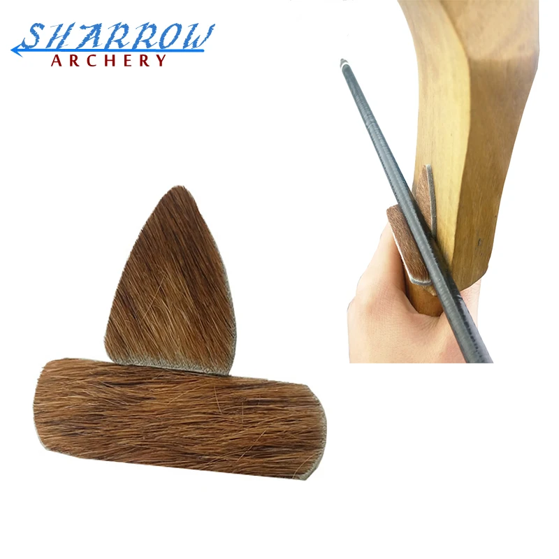 

2 Set Traditional Leather Silent Plate Arrow Rest Self-Adhesive RH/LH Arrow Rests For Recurve Bow Shooting Archery Accessories