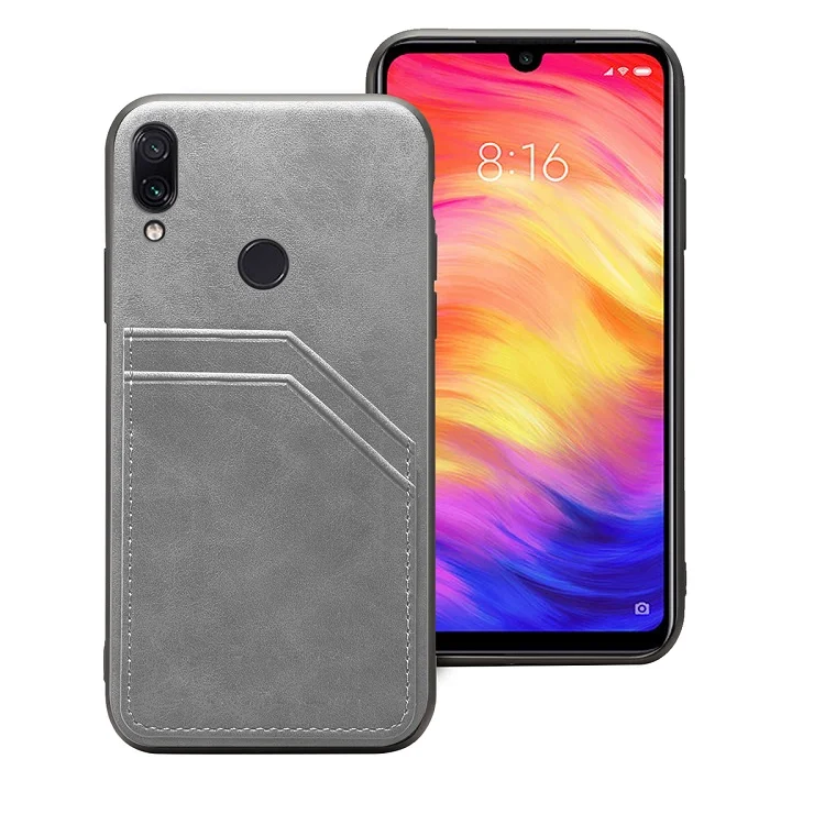 03 Для Xiaomi Redmi Note 7 Чехол из искусственной кожи держатель для карт+ мягкая ТПУ Рамка Тонкий Винтажный чехол для телефона для Redmi Note 7 Note 7 Pro Чехол - Цвет: 03