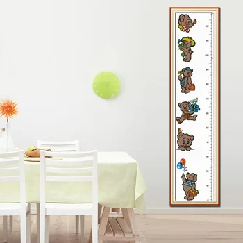 

SG040 Height Chart Table With Length Scale Baby Counted Cross Stitch Kit Cross-stitching Package Cross Stich Gift to Your Baby