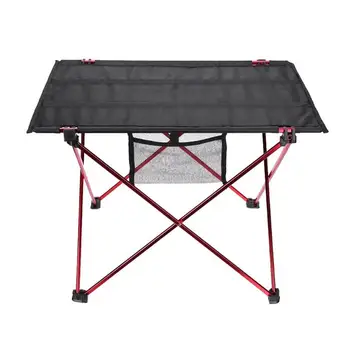 

Portable Folding Table Picnic Outdoor Dining Table Ultralight Black High Grade Table Desk 705 Aluminium Alloy Camping Table