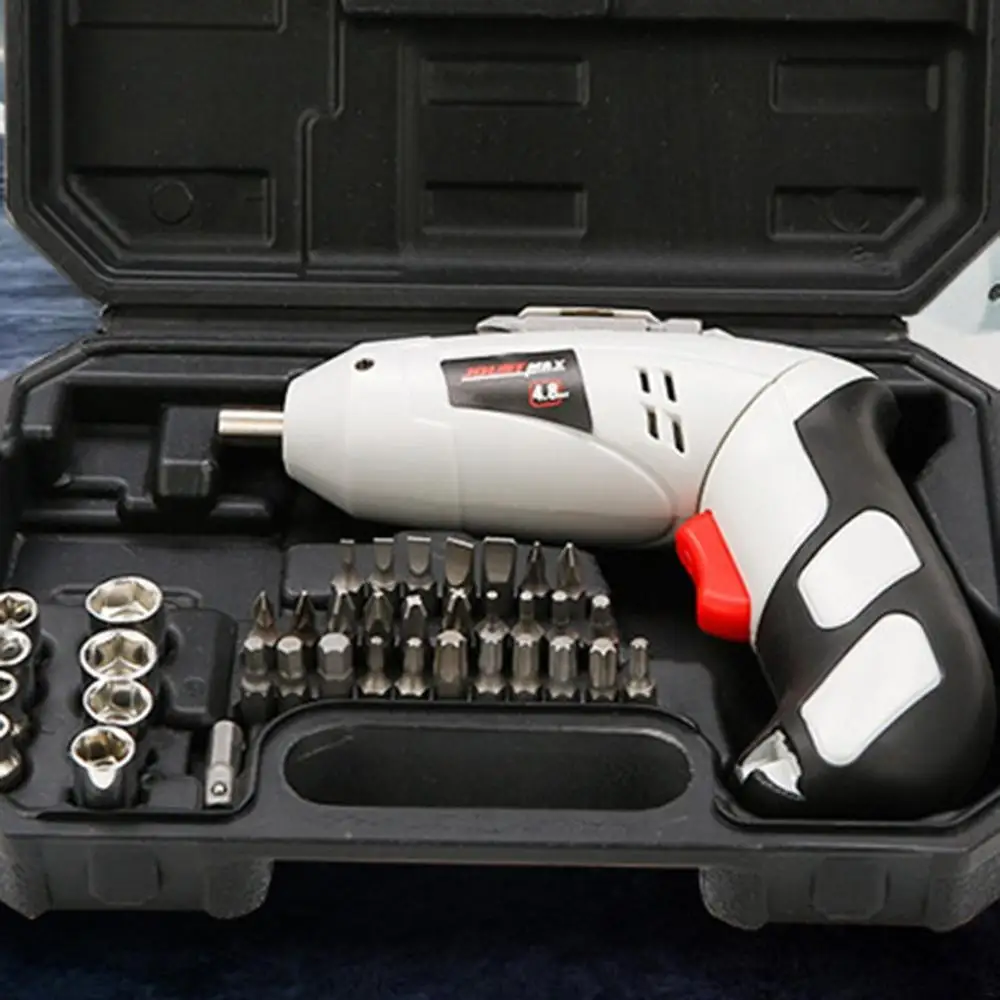 4.8V Electric Screwdriver Set Multifunctional Rechargeable Electric Hand Drill Household Cordless Drill With Carry Case