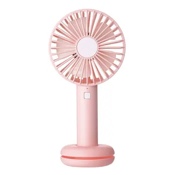 

Donuts Charging Small Fan Desktop Mute Handheld Usb Fan Mini Portable Night Light Small Fan Plastic Ordinary Circle