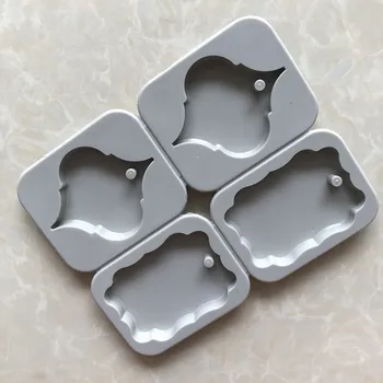 

4pcs Set Concrete Molds Designer Diy Clay Plaster Aromatherapy Hangtag Epoxy Resin Molds Casting Soap Box