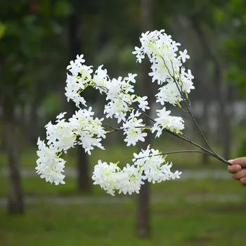 

Wedding Artificial Flower Lilac Cross Cherry Blossom Home Studio Decoration Props Artificial Flower Set Flower