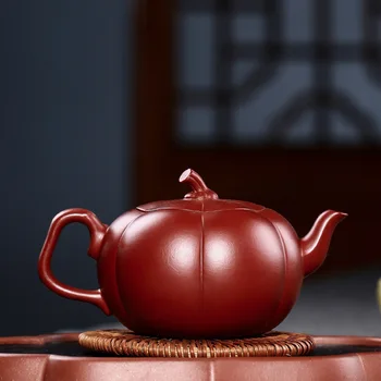 

Mud dahongpao pumpkin style yixing teapot purple clay kung fu kettle zisha pot
