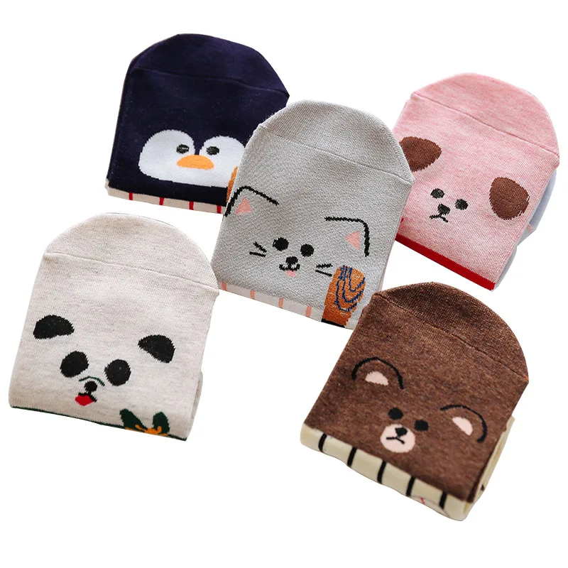 Fast Shipping 2020 Hot Sale 5 Pairs Slipper Invisible Cartoon Women's Short Socks Cotton No Show Socks For Women