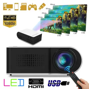 

Newest HD Mini Projector YG210 Native 1080P LED Android WiFi Projector Video Home Cinema 3D HDMI Movie Game Proyector In Stock