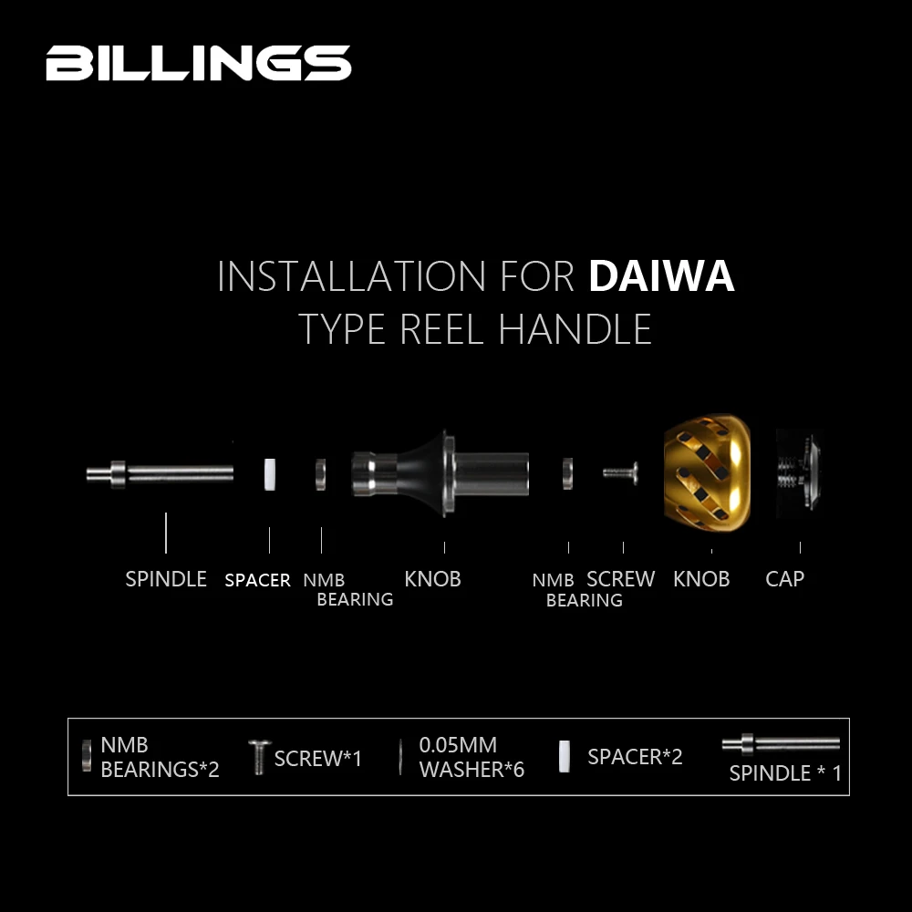 Billings 30 мм 35 мм 38 мм катушка ручка для S/D Daiwa спиннинговая катушка Stradic Ci4 Sedona Стелла Nasci Fuego Tatula Steez