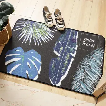 

Palm Leaf Repeatable Skid Resistant Environmental Floor Mat Bathroom Mat Mat Dining Room Bedroom Sofa Decoration Home