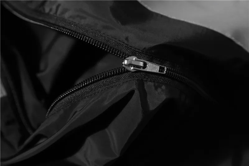 Dark Icon 3M Reflection Jacket Men with Hoodie Black Windbreaker Hooded Jackets Men Short Design Jacket for Men