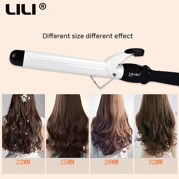 

19-38 mm Curling Iron Ceramic Hair Curler Professional Dry And Wet Spiral Hair Curler Rollers Electric Styling Tools Hair Curler