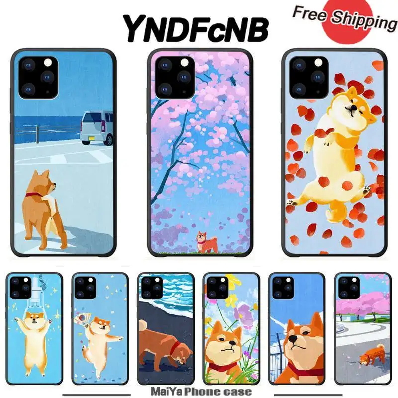 Милый Шиба-ину потерянный Роскошный чехол для телефона чехлы Iphone 5s Se 2020 6 6s 7 8 Plus X Xs