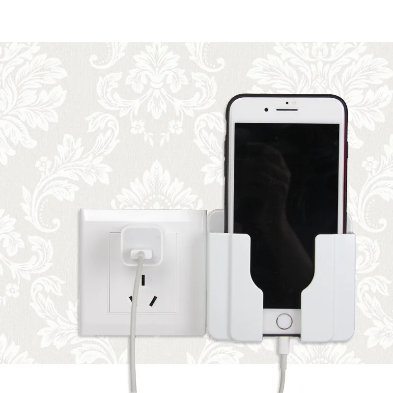 Крутой держатель для зарядки телефона, кронштейн для Iphone 11, Настенная подставка, клейкая Прочная полка, практичная универсальная подставка для отеля