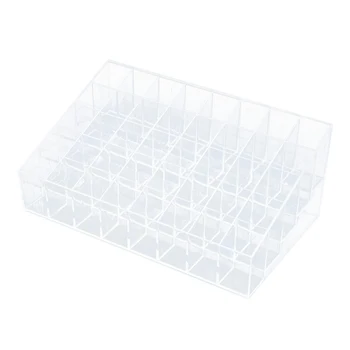 

40-Grid Lipstick Holder Clear Acrylic Lipstick Organizer Display Stand Cosmetic Makeup Storage Box for Lip Glaze TB Sale