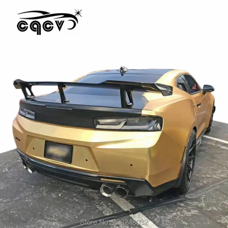 For Chevrolet Camaro For 2016 2019 Carbon Spoiler Wing Trunk Lip Boot Cover Car Styling Aliexpress