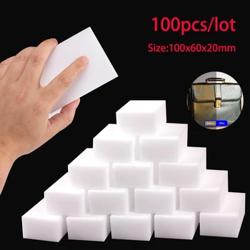 

20PCS Magic Sponge 10x6x2cm Melamine Sponge Eraser for Kitchen Office Bathroom Melamine Cleaning Product Brush Household Goods