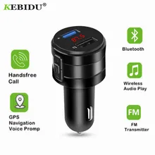 Bluetooth 4.2 fm transmissor 2.1a duplo usb portas modulador carregador de carro adaptador de isqueiro do cigarro leitor mp3 handsfree