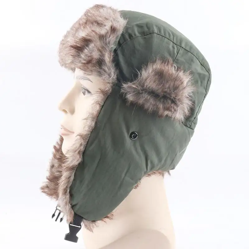 Hot Sale Ear Winter Hats Unisex Stylish Hats Men Soft Earflap Hat Flaps Ski Warm Winter Women Bomber Classic Cap M5m4 sheepskin flying hat