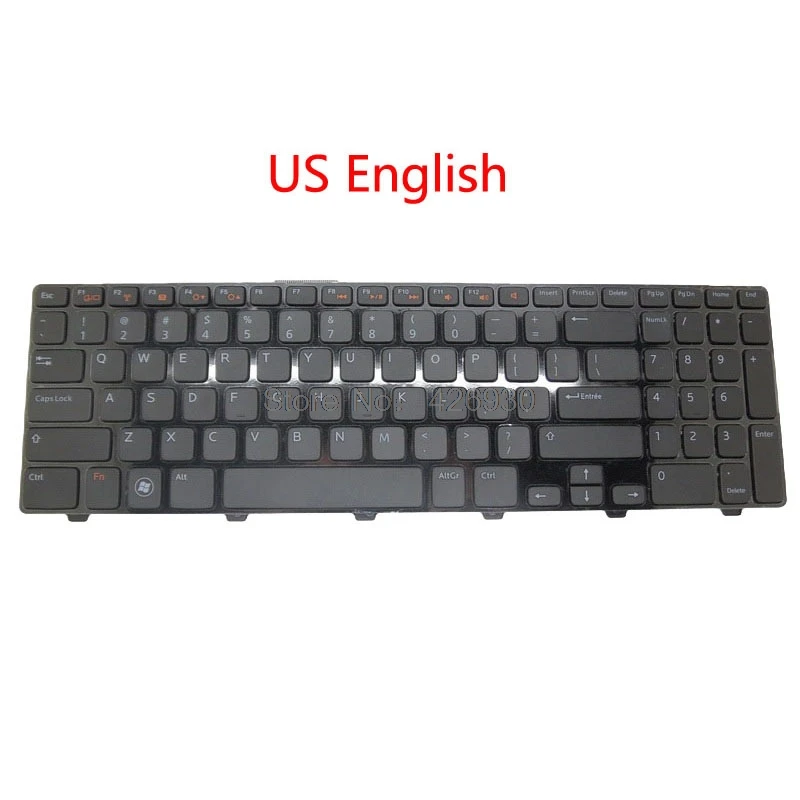 Ноутбук US LA AR BG CP NL клавиатура для DELL Inspiron N5110 M5110 M511R английский