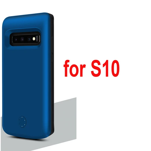 Blue for S10 5000 мАч/6000 мАч портативное зарядное устройство для samsung Galaxy S10/S10 Plus/S10e быстрое зарядное устройство расширенное зарядное устройство чехол для аккумулятора - Цвет: Blue for S10