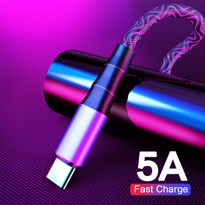 Кабель type C для huawei mate 30 Pro samsung s10 s9 Quick Charge 3,0 type C кабель для Xiaomi mi 9 Red mi Note 8 USB-C провод зарядного устройства