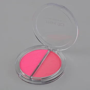 

Women RIHAO Beauty Face Blush Makeup Blusher Blush Face Makeup Cosmetic Blusher Professional Double Color In One Blush