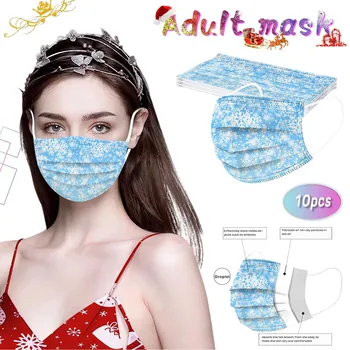 

10pcs Mix Face Masks Adult Women Man Disposable Mask Colorful Tie Dye Printed Mouth Mask 3ply Ear Loop Face Sheild Mascarar Lot