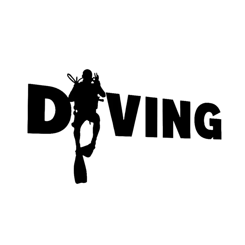 

Car Sticker Coolest Diving Unique Silhouette Automobiles Motorcycles Exterior Accessories Reflective Vinyl Decals,17cm*10cm