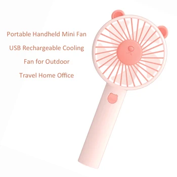 

Portable Handheld Mini Fan USB Rechargeable Air Cooling Fan 3-speed USB Mini Fan for Outdoor Travel Home Office