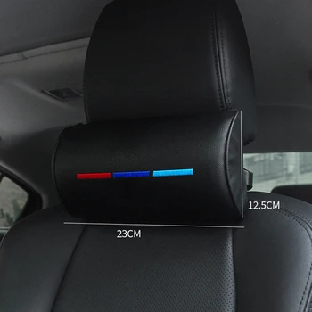 

1Pc 23cmx12.5cm Car Seat Head Neck Rest Soft Foam Pillows Leather Cushion Pad Head Rest Automotive Neck Pillow