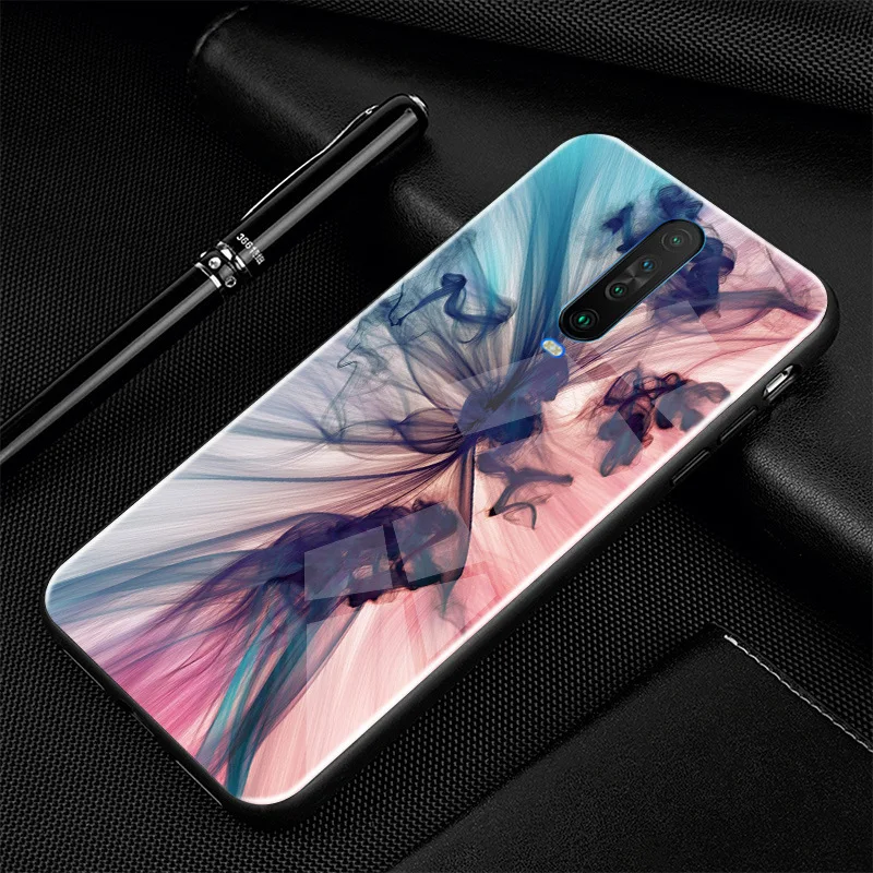 10 Для Xiaomi Redmi K30 чехол PC Пластиковый стеклянный чехол для телефона черный ТПУ бампер чехол для Xiaomi Redmi K30 чехол Redmi K30 K 30 Pro 5G - Цвет: 10