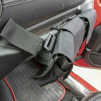 

Parts Storage Bag Dashboard Black+Red Decoration For Jeep Wrangler JK JL 2007-2019