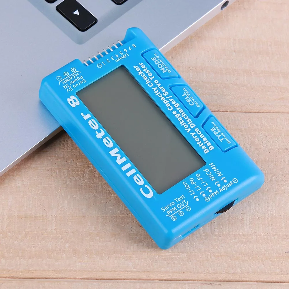 

New RC CellMeter 8 Digital Battery Capacity Checker LiPo LiFe Li-ion Nicd NiMH Battery Voltage Tester Checking CellMeter