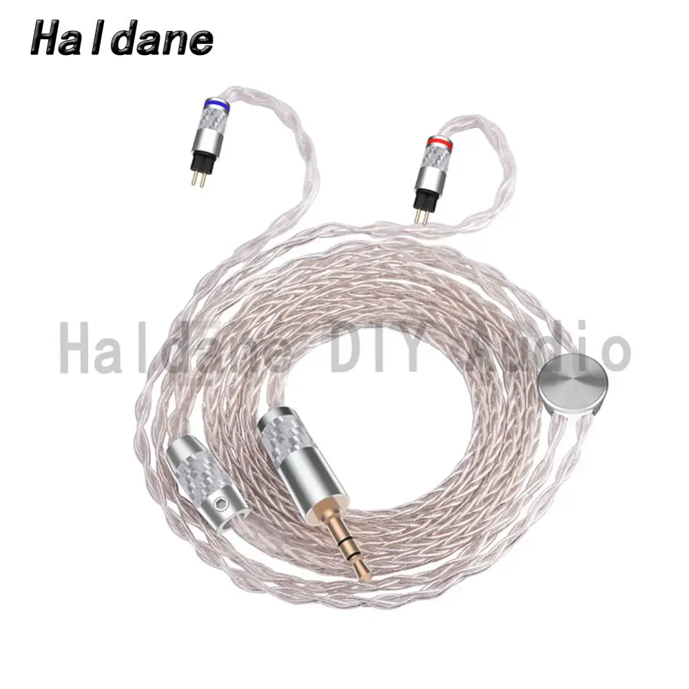Haldane HIFI Soft 1 2m 7nOCC Silver plated 0 78mm Headphone Upgrade Cable For W4r UM3x 1964 Heir 10 A IEM8 0 IEM10 0 Earphone