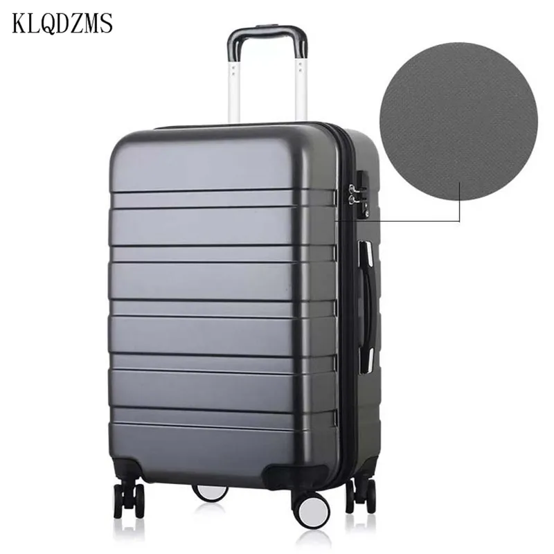 KLQDZMS модный ABS+ PC чемодан на колёсиках, дорожный костюм, чехол с колесиками, чехол на колесиках 20 дюймов, багаж на колесиках 2" 26" 28 дюймов