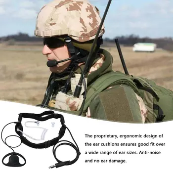 

Radio Telescopic Throat Vibration New Throat Microphone Throat Vibration Headset Earpiece for Walkie Talkie earphone