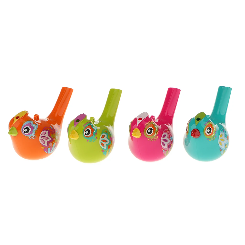 Coloured Drawing Water Bird Whistle Bathtime Musical Toy for Kid