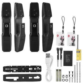 

Intelligent Auto Digital Door Lock Unlock with Fingerprint Password Security Card Bluetooth On Sale HOT