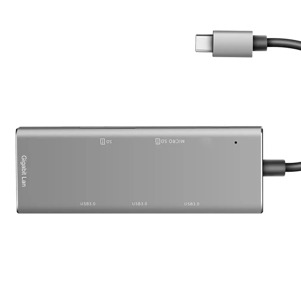 USB хаб 6 в 1 алюминиевый совместимый с 2016 2017 MacBook Pro 13 &quot15" Thunderbolt 3|USB-хабы| |