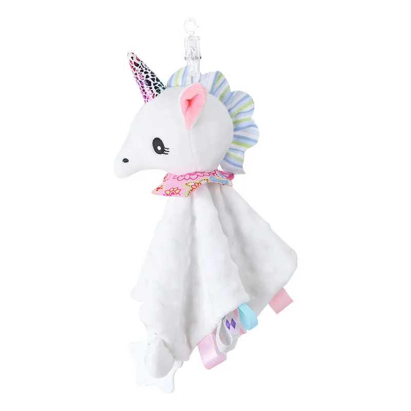 Newborn Baby Shower Gift Bunny Soothe Appease Towel Plush Stuffed Baby Toys Security Tag Stuffed Animal Blanket baby comforter blanket