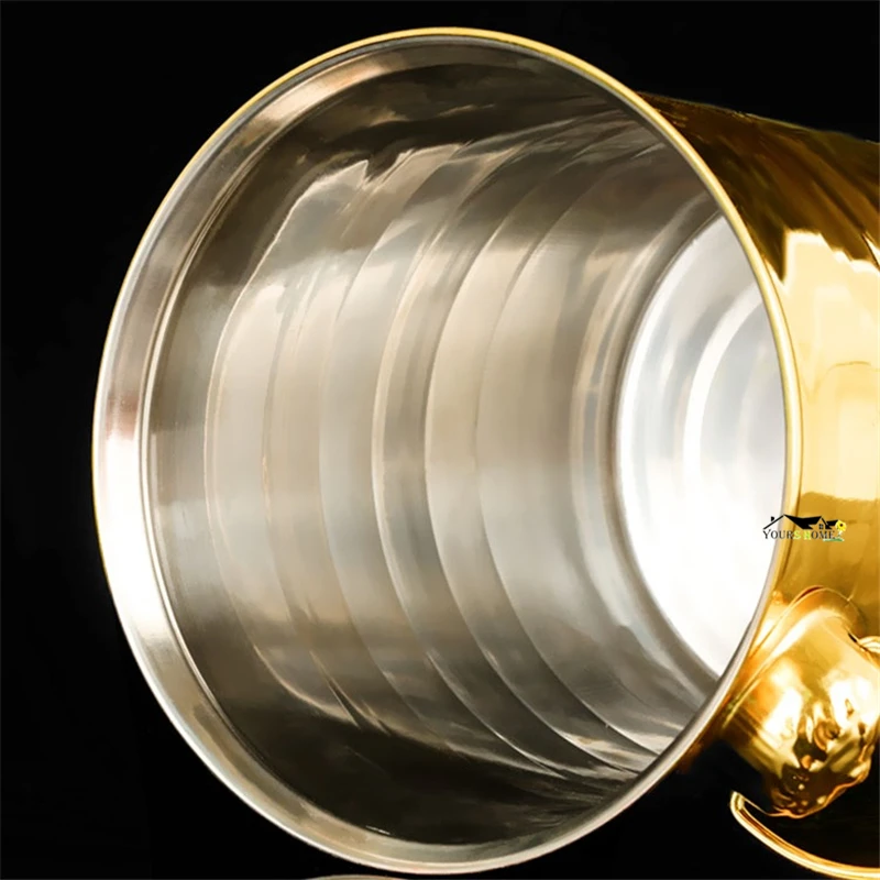 3L/5L/7L Tiger Head Stainless Steel Ice Bucket Wine Champagne Wine Chiller Bottle Cooler Champagne Beer Ice Barrel Barware