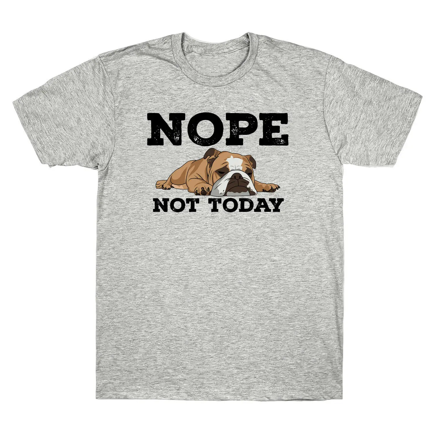 4 Bulldog Nope Not Today забавная Винтажная Футболка Мужская Ретро хлопковая футболка с коротким рукавом - Цвет: 4