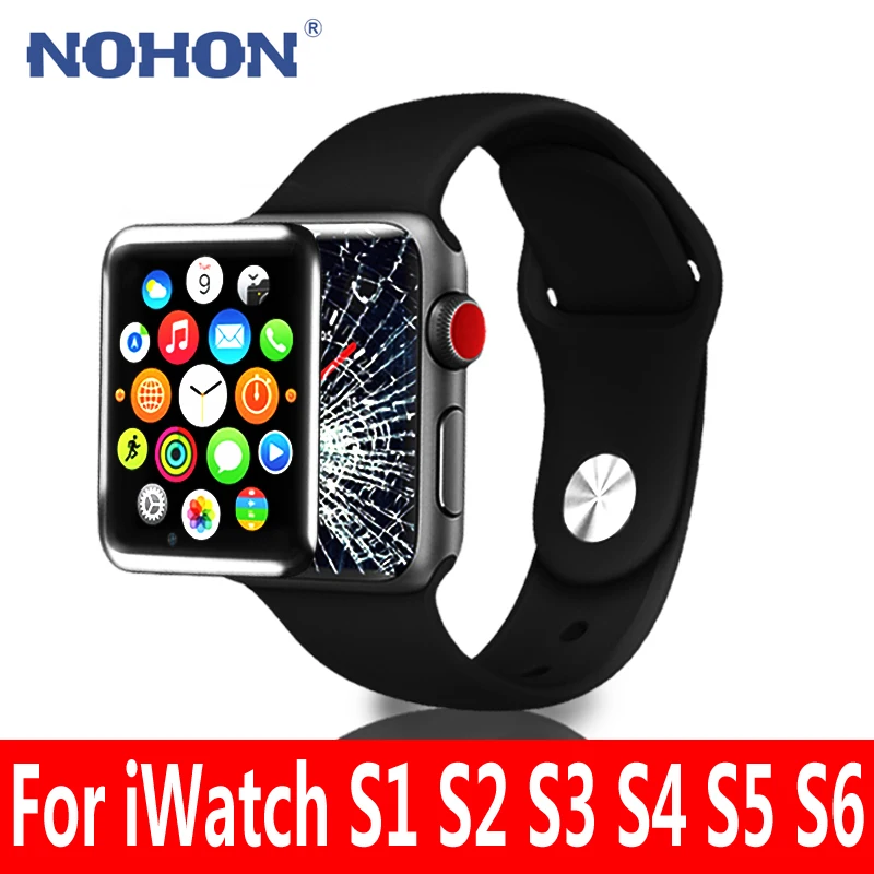 ЖК-дисплей NOHON для iWatch серии 1, 2, 3, 4, 5, 6, сменный 3D телефон для Apple  Watch S1, S2, S3, S4, S5, S6 | АлиЭкспресс