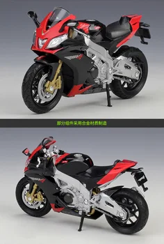 

WELLY 1/18 Scale Classic Motorbike Series Aprilia RSV 4 Factory Diecast Metal Motorcycle Model Toy For Collection,Gift,Kids