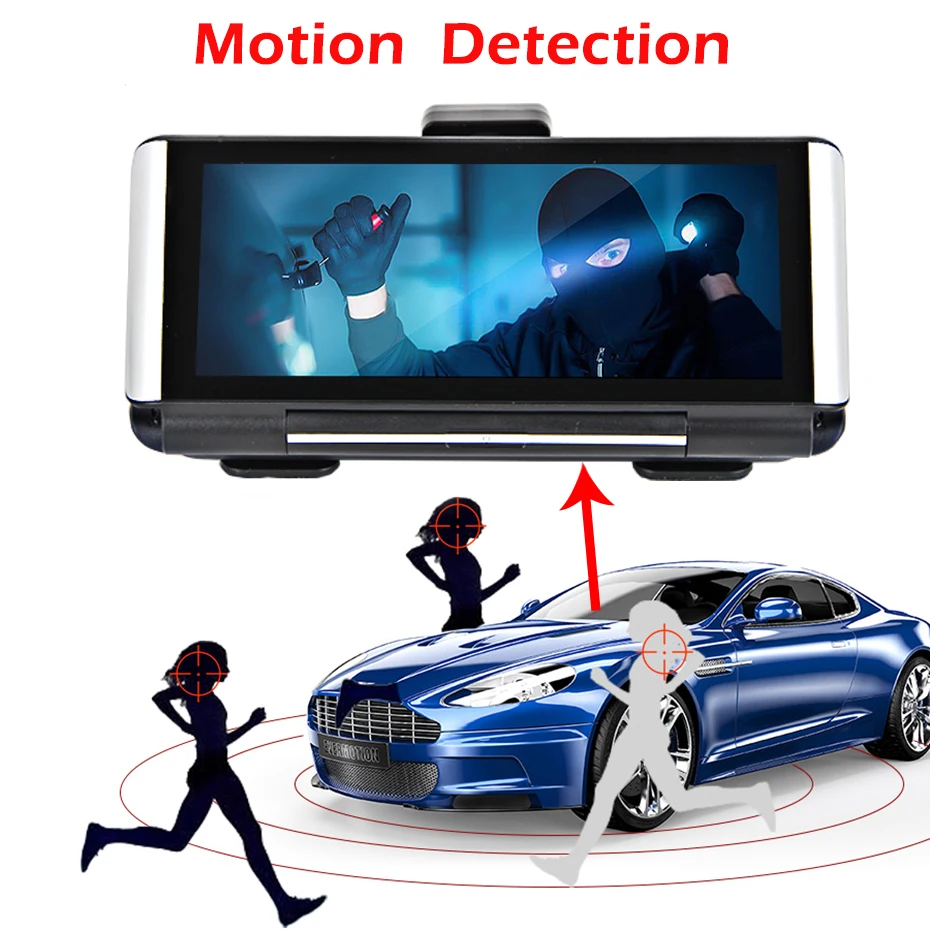Видеорегистратор Bluavido 7 дюймов 4G ADAS Android 8 1 GPS навигация HD 1080P|Видеорегистраторы| |