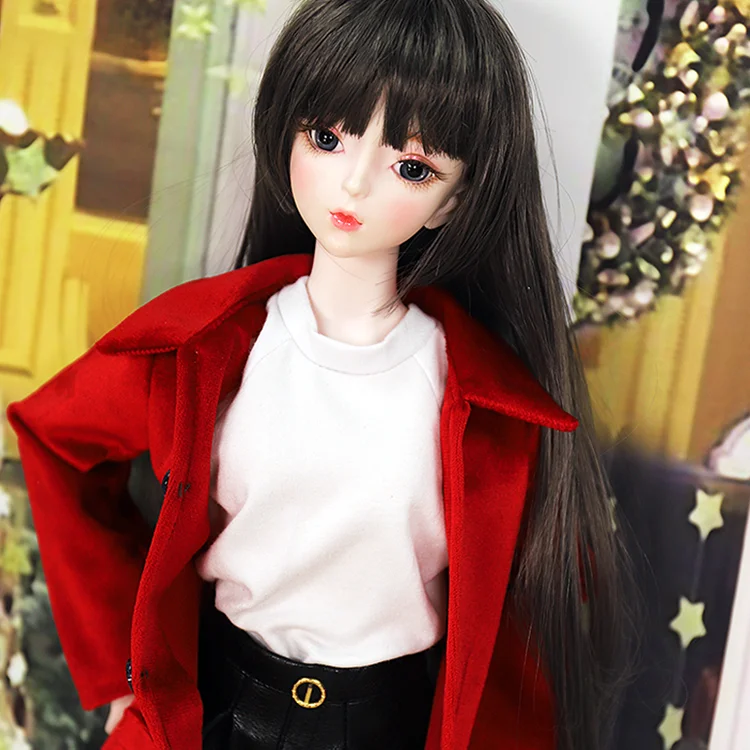 DBS 1/3 BJD кукла игрушка механическое соединение тела включая волосы одежда обувь головной убор, пластмассовый глаз или стеклянный глаз - Цвет: glass eyes doll