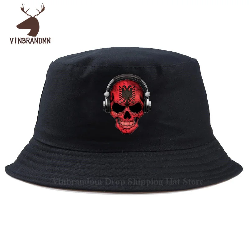 Albanian Flag Bucket hat men 