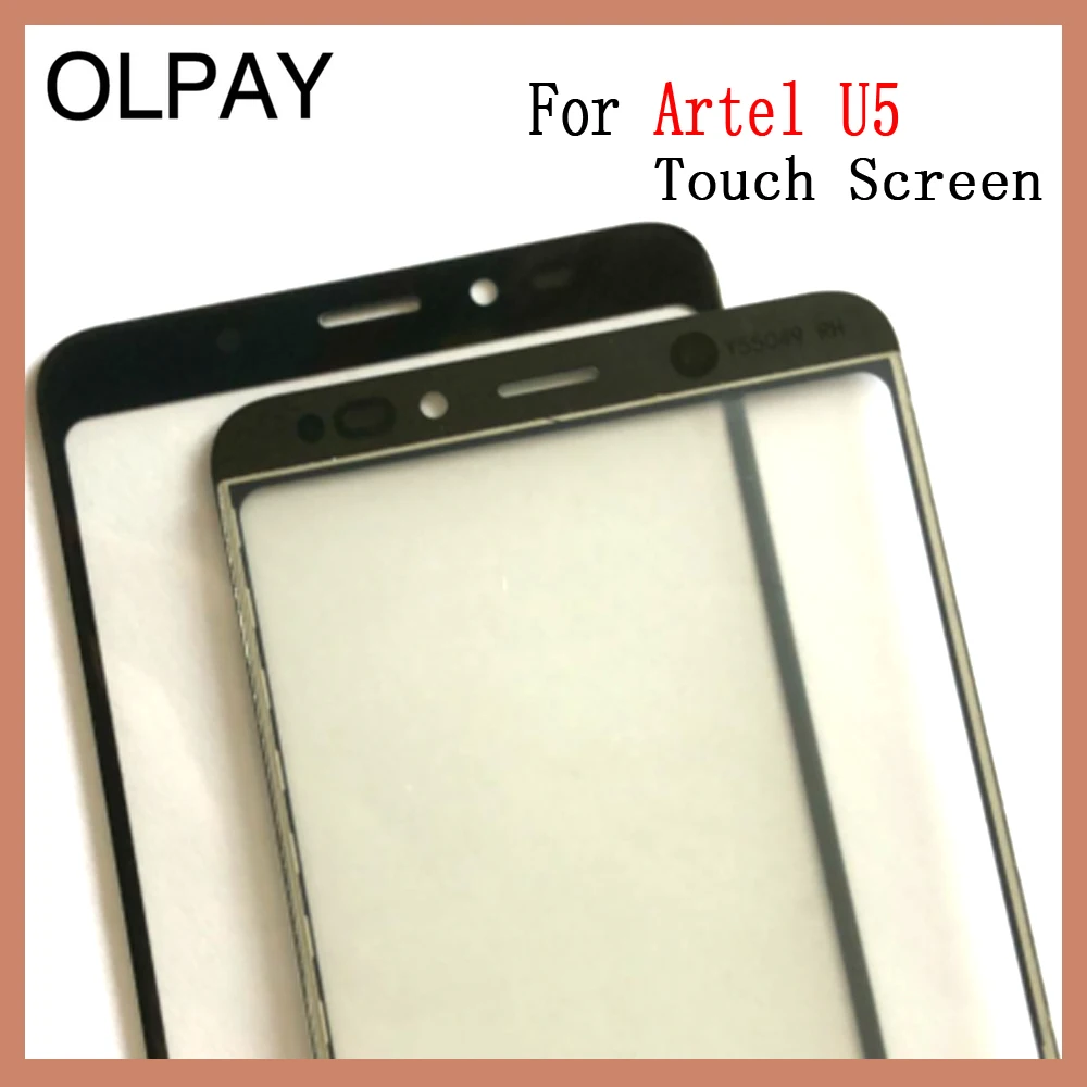 OLPAY мобильный сенсорный экран для Artel U5 сенсорный экран дигитайзер панель Fornt стекло сенсор Бесплатный клей+ салфетки