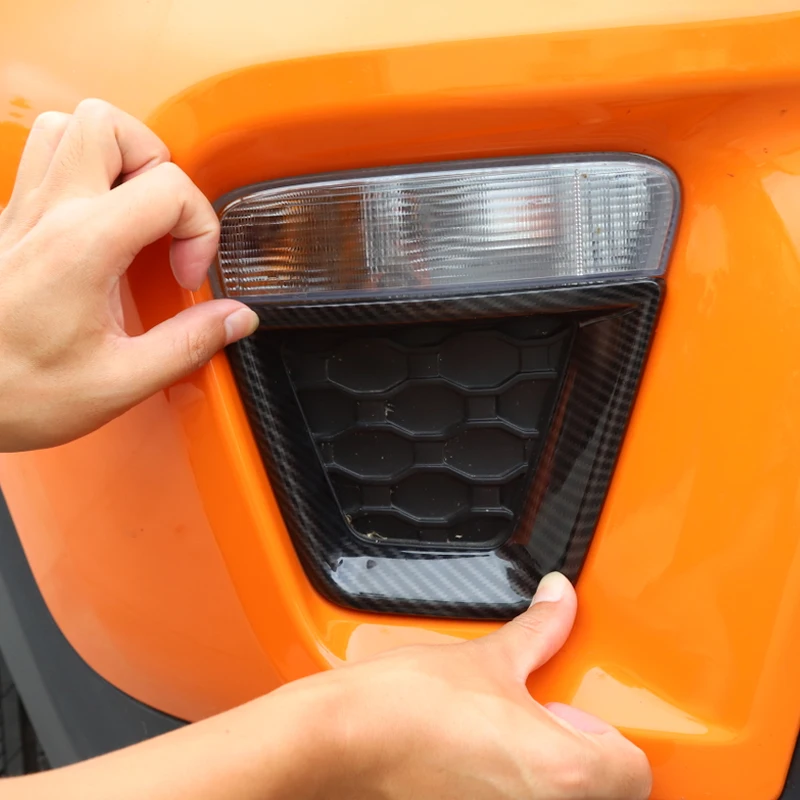 YCCPAUTO 2 шт. ABS Передние указатели поворота накладка рамка для Jeep Renegade автомобиля наружное украшение крышка наклейка