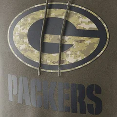 Green Bay Толстовка Packers оливковый Салют для обслуживания ко представление Толстовка Американский футбол оливковый